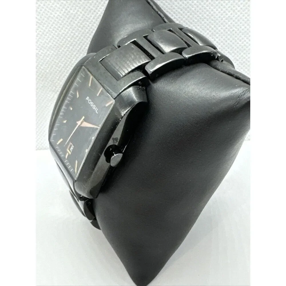 Fossil FS4120 Men's Black Stainless Steel Analog Dial Quartz Wrist Watch JNA343